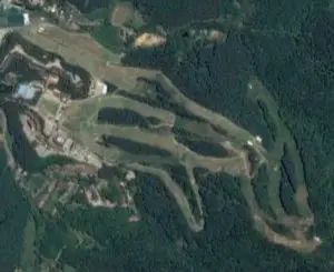 Satellite view of Bears Town ski resort, Korea
