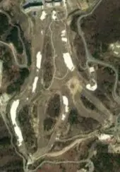 Satellite view of Eden Valley ski resort, Korea