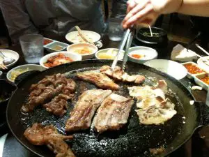Samgyeopsal (Korean barbecue)